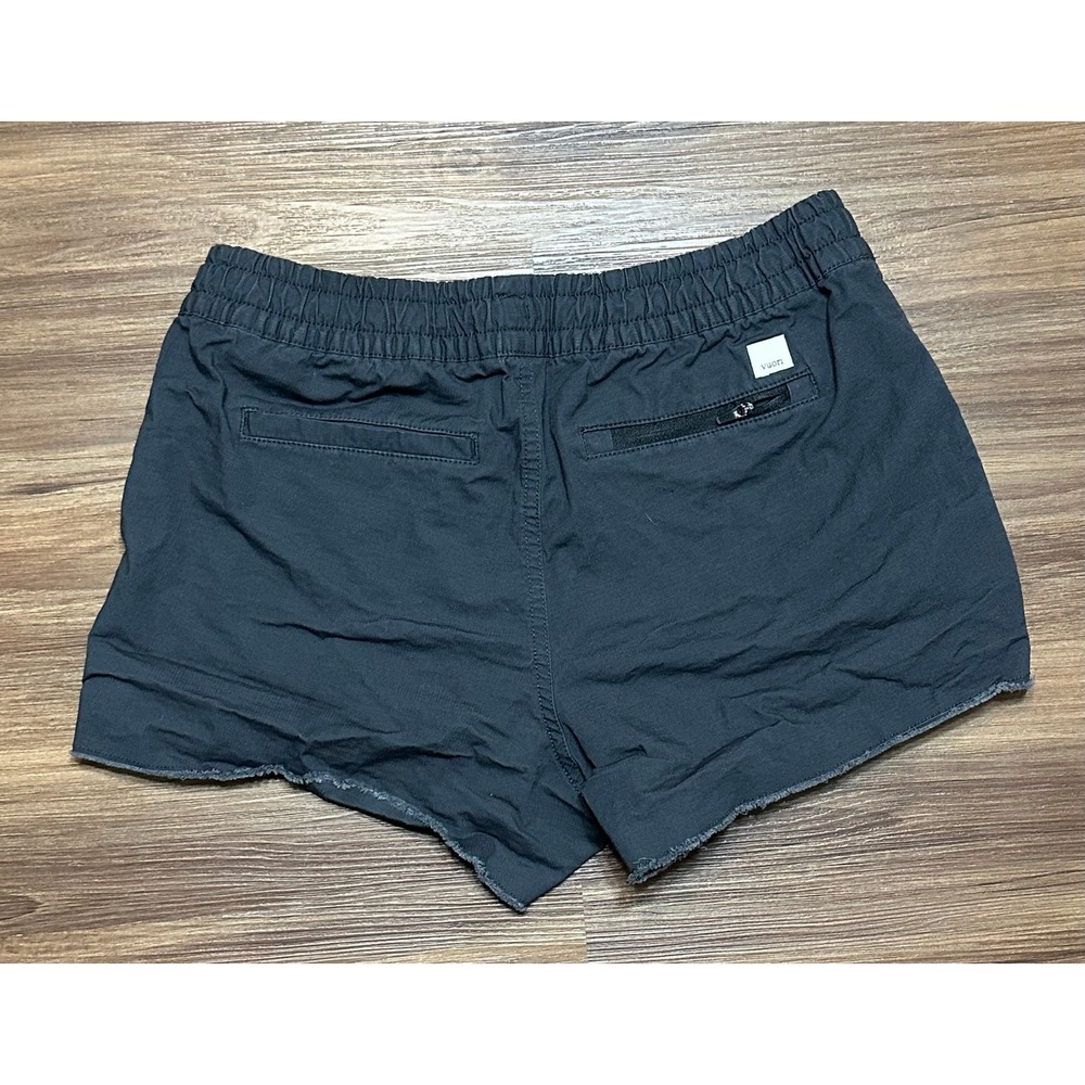 Vuori Black Drawstring Cotton Lounge Shorts - Picture 6 of 8